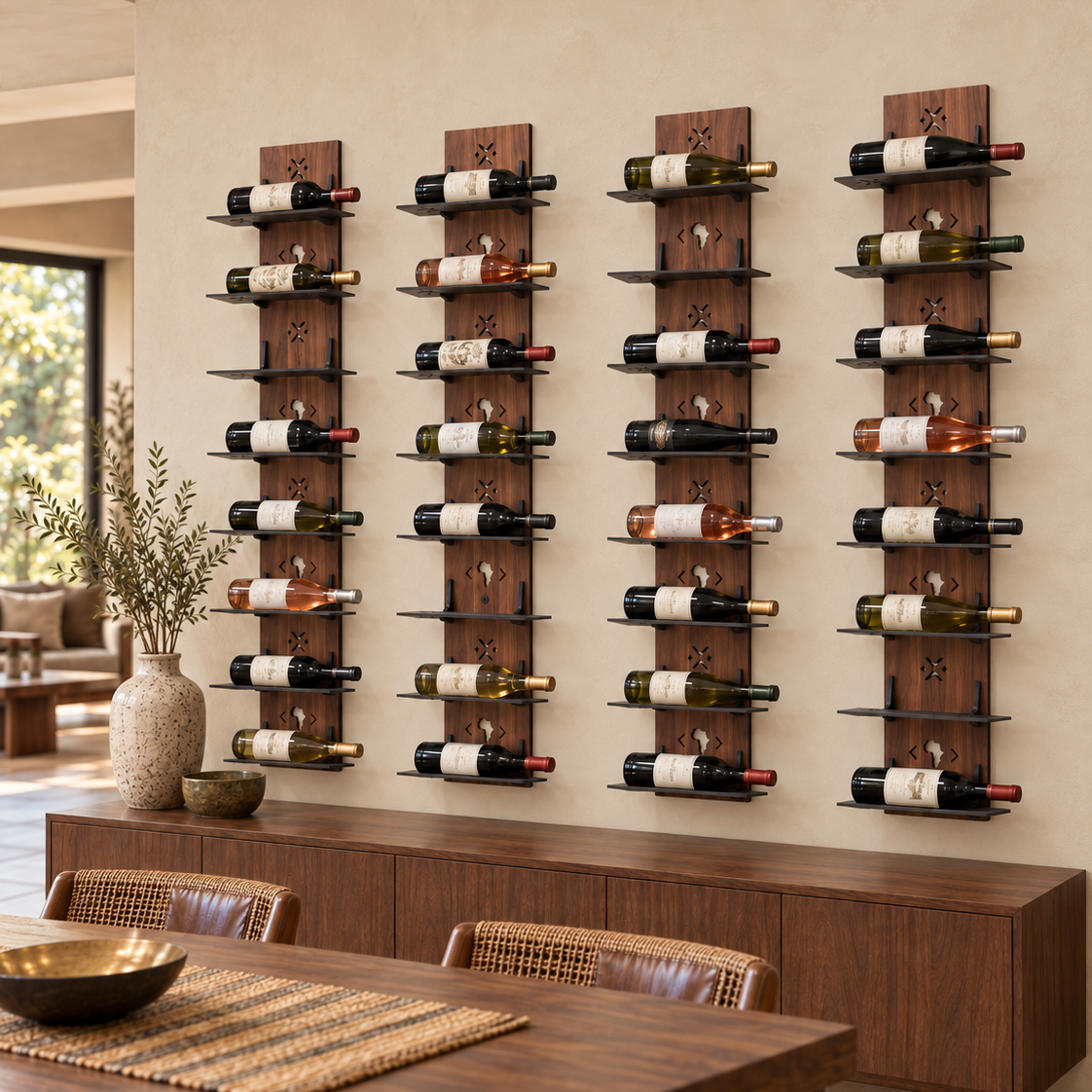Tower Wall Wine Shelf