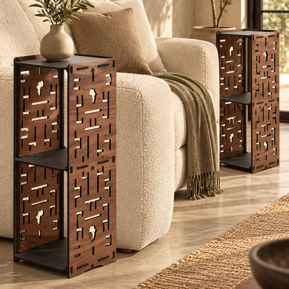 Maze Tower Side Table Set