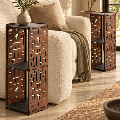 Maze Tower Side Table Set