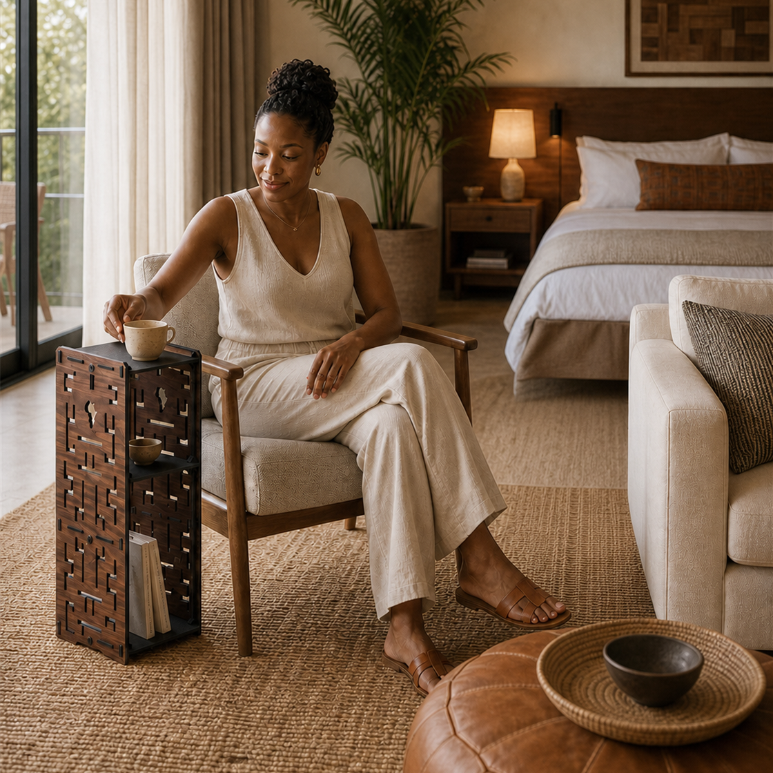 Maze Tower Side Table Set