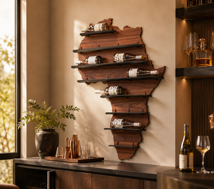 Africa Wall Wine Shelf