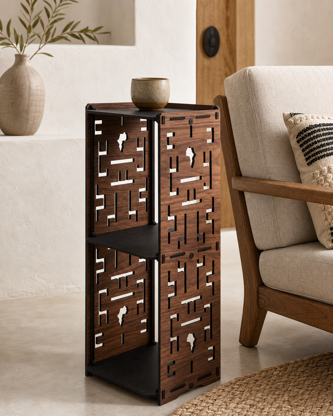 Maze Tower Side Table Set