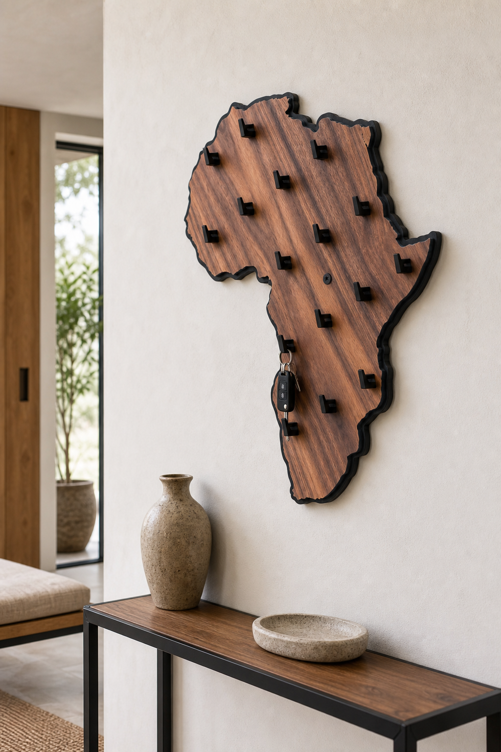 Africa Map Keyholder