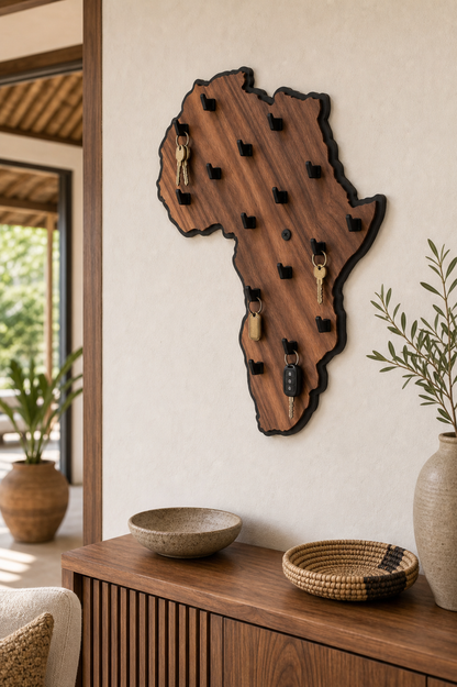 Africa Map Keyholder