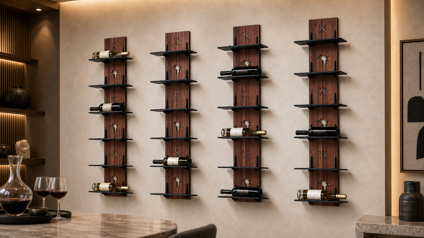 Tower Wall Wine Shelf