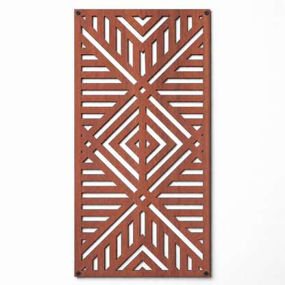 Rhythm Geometric Wood Wall Panel