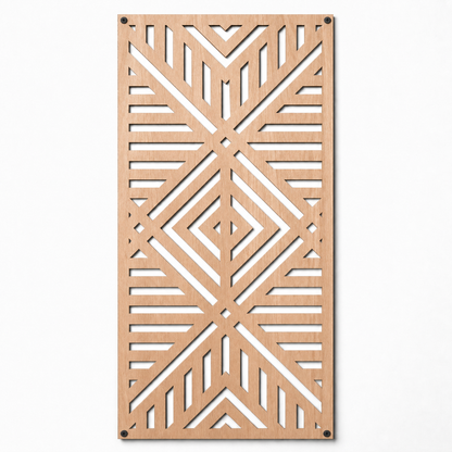 Rhythm Geometric Wood Wall Panel