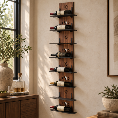 Tower Wall Wine Shelf