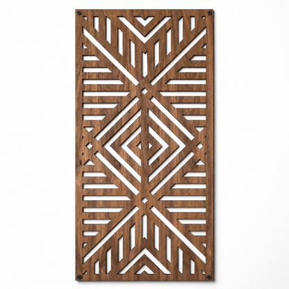 Rhythm Geometric Wood Wall Panel