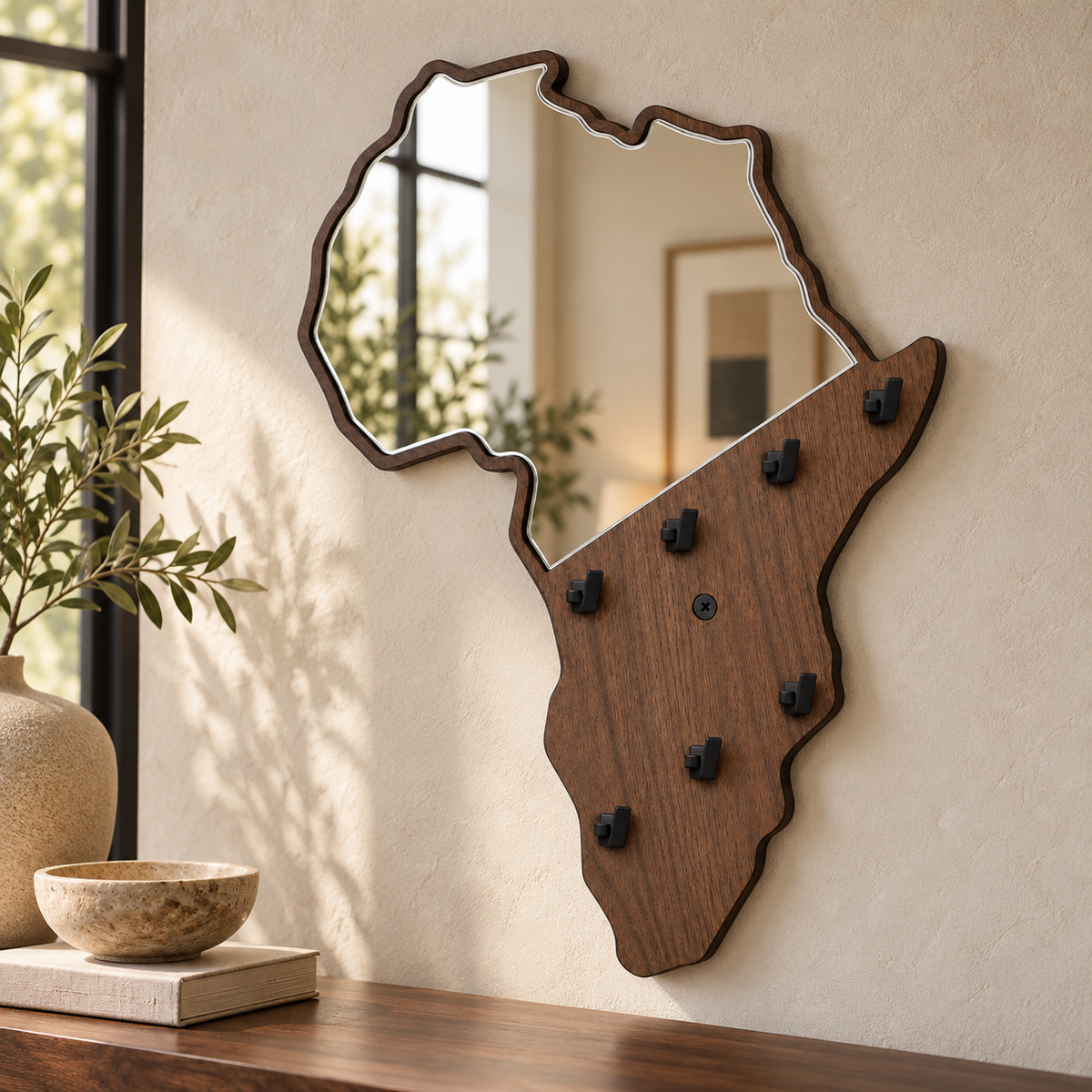 Africa Mirror Keyholder